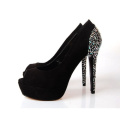 New Fashion High Heel Damen Peep Toe Pumps Schuhe (HCY02-670)